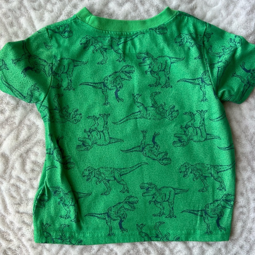 Toddler Boy Carter's Green Dino-Snore Pajama Set | Size 18 month - Picture 5 of 6